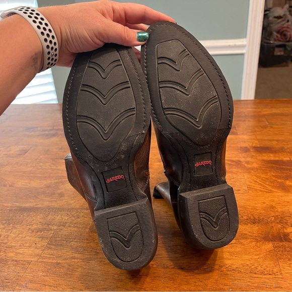 Laredo Men’s Fletcher Western Boots side zipper size 9.5  brown - Picture 6 of 9